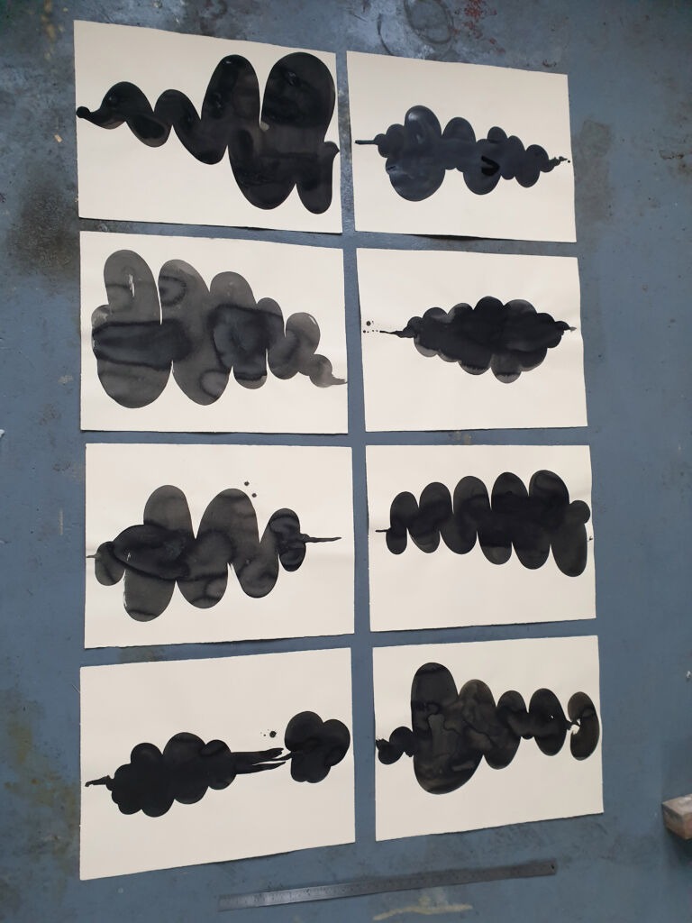 Component. From the 'Components' series of ink drawings on 300 gsm Somerset paper. 'Components' is part of the 'The Machine' series project.