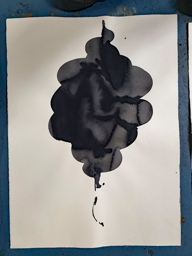 Component. From the 'Components' series of ink drawings on 300 gsm Somerset paper. 'Components' is part of the 'The Machine' series project.