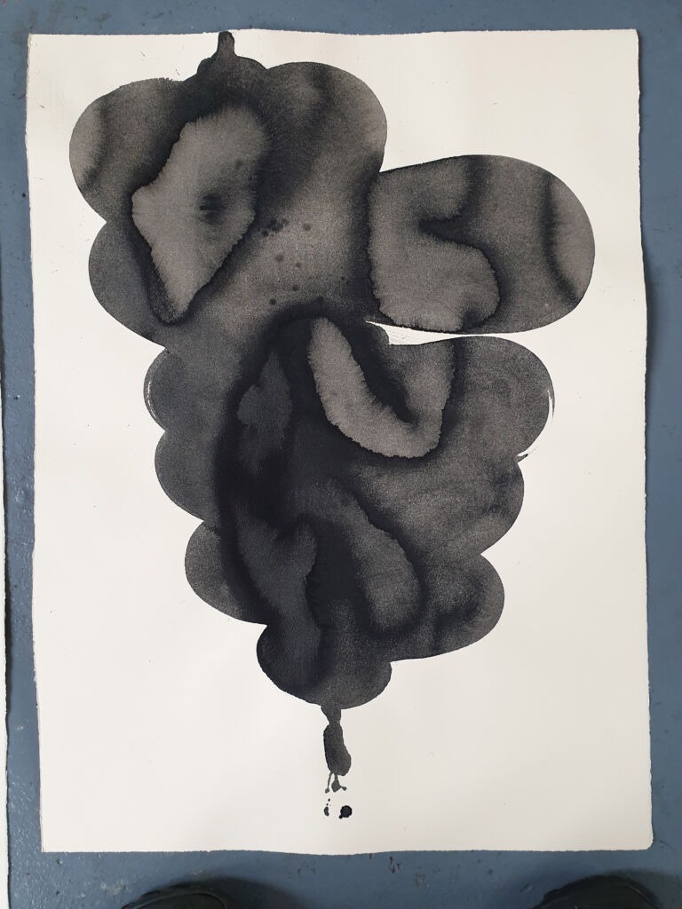 Component. From the 'Components' series of ink drawings on 300 gsm Somerset paper. 'Components' is part of the 'The Machine' series project.