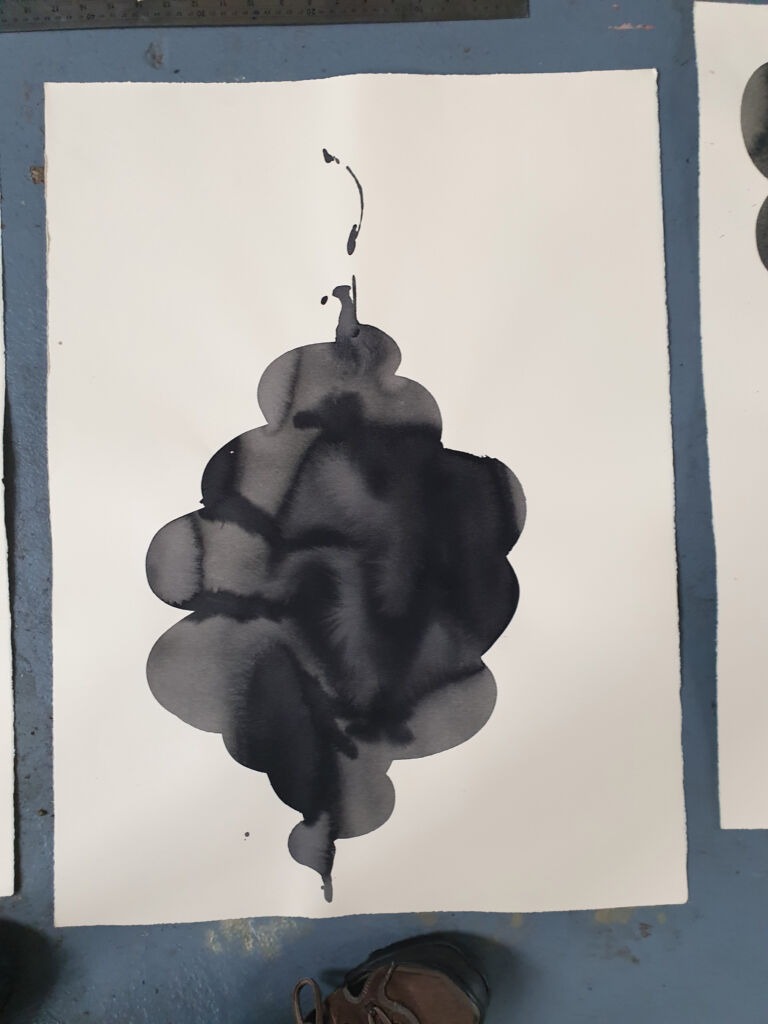 Component. From the 'Components' series of ink drawings on 300 gsm Somerset paper. 'Components' is part of the 'The Machine' series project.