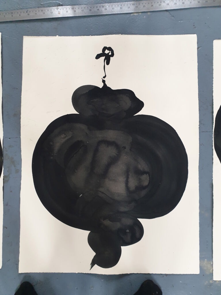 Component. From the 'Components' series of ink drawings on 300 gsm Somerset paper. 'Components' is part of the 'The Machine' series project.