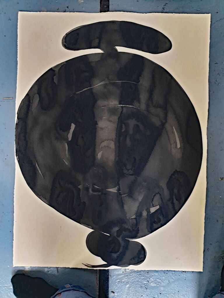 Component. From the 'Components' series of ink drawings on 300 gsm Somerset paper. 'Components' is part of the 'The Machine' series project.