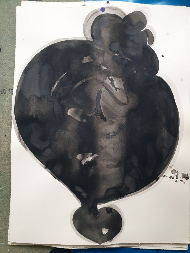 Component. From the 'Components' series of ink drawings on 300 gsm Somerset paper. 'Components' is part of the 'The Machine' series project.