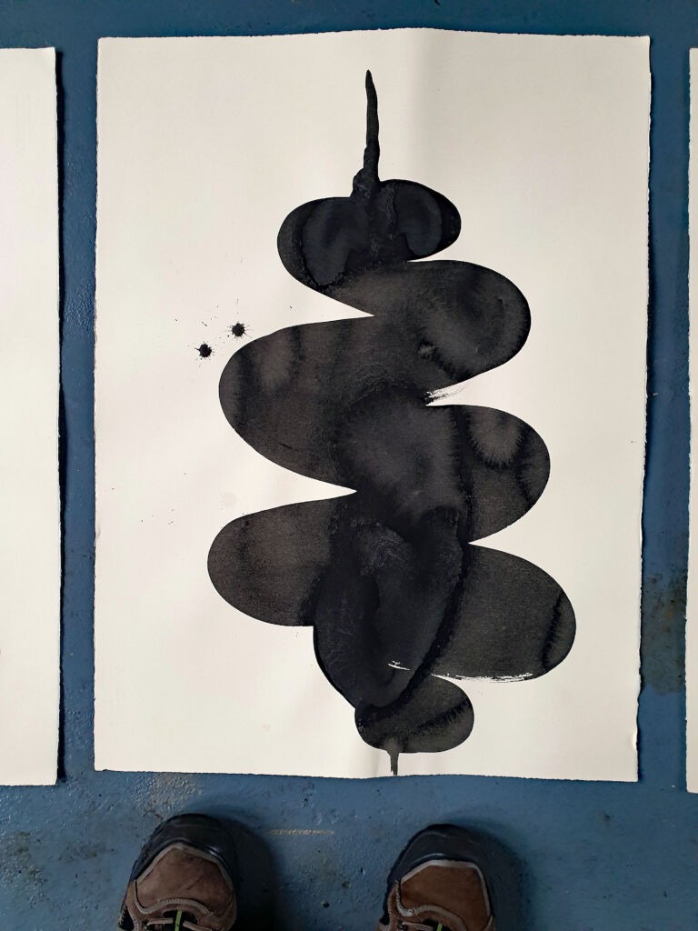 Component. From the 'Components' series of ink drawings on 300 gsm Somerset paper. 'Components' is part of the 'The Machine' series project.