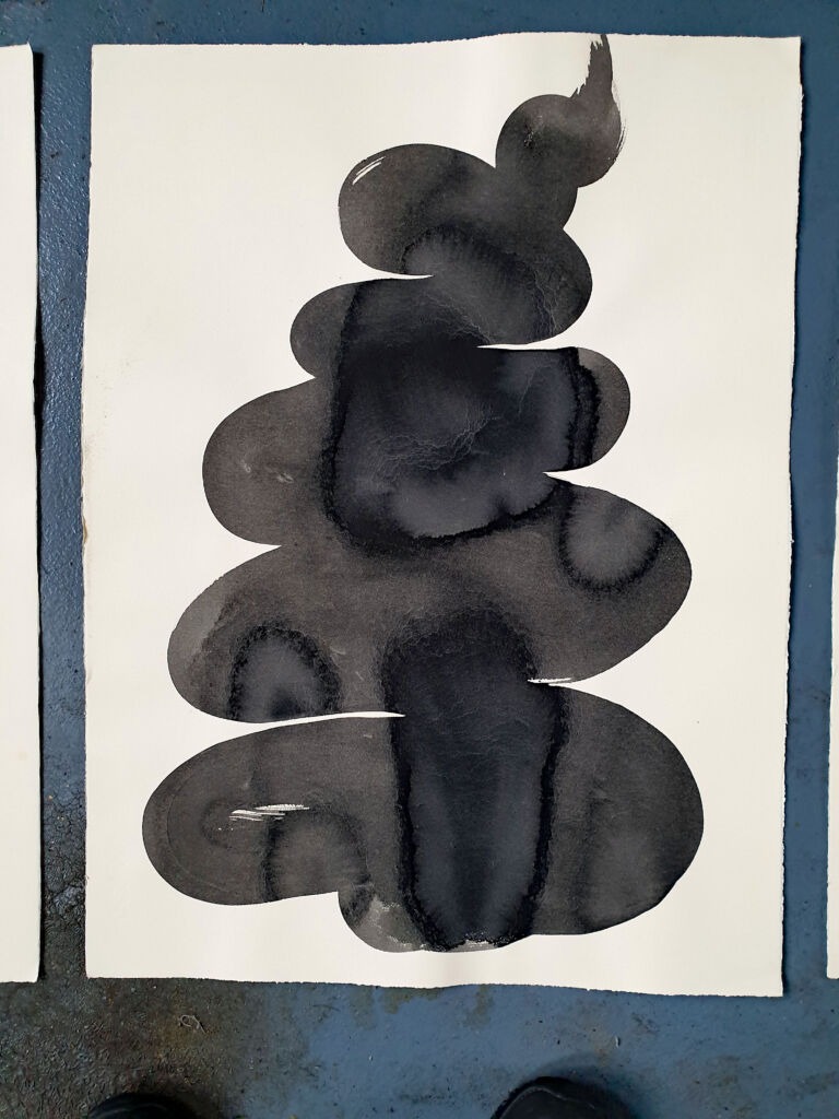 Component. From the 'Components' series of ink drawings on 300 gsm Somerset paper. 'Components' is part of the 'The Machine' series project.