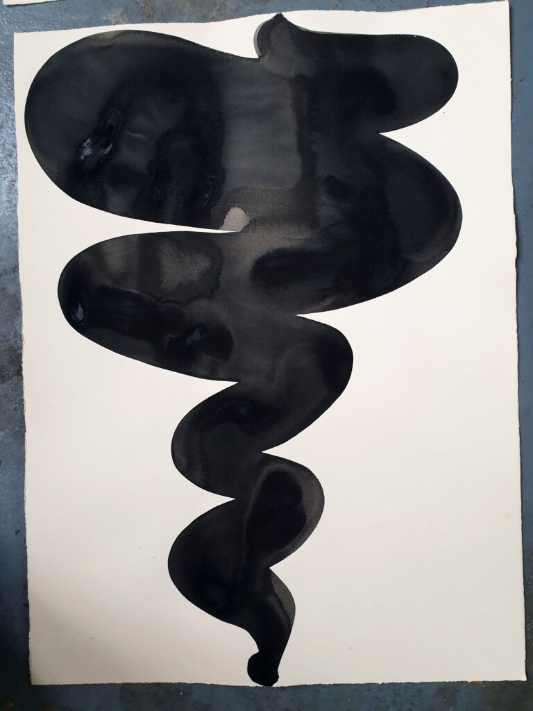 Component. From the 'Components' series of ink drawings on 300 gsm Somerset paper. 'Components' is part of the 'The Machine' series project.