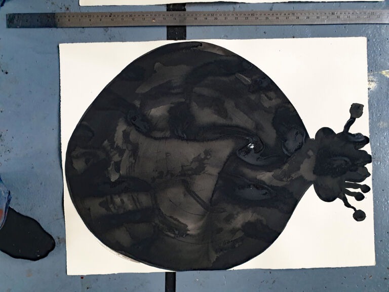 Component. From the 'Components' series of ink drawings on 300 gsm Somerset paper. 'Components' is part of the 'The Machine' series project.