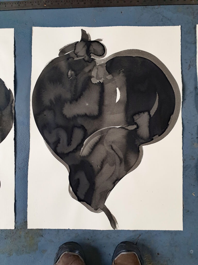 Component. From the 'Components' series of ink drawings on 300 gsm Somerset paper. 'Components' is part of the 'The Machine' series project.