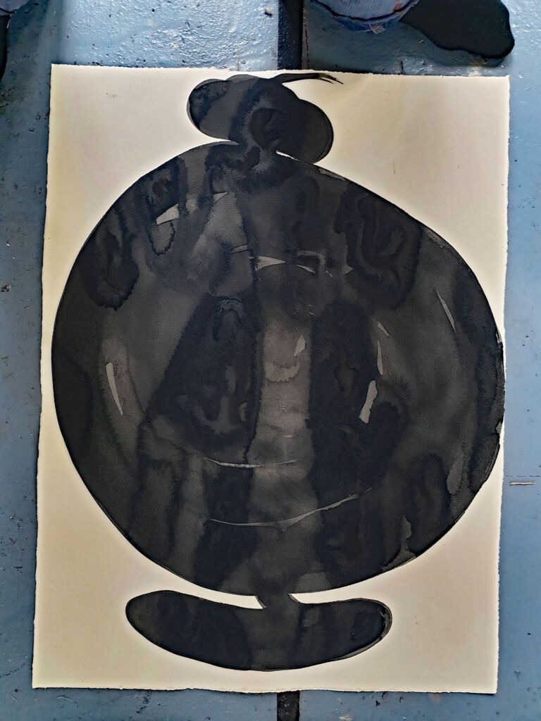 Component. From the 'Components' series of ink drawings on 300 gsm Somerset paper. 'Components' is part of the 'The Machine' series project.