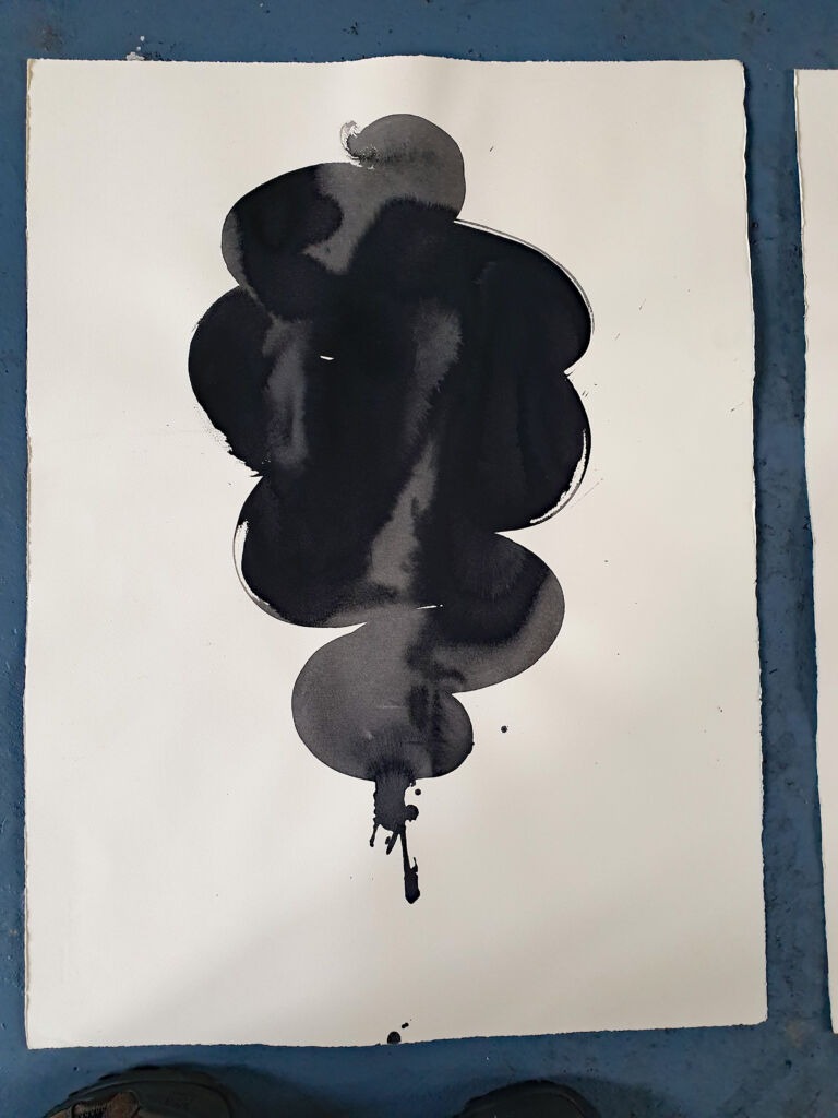 Component. From the 'Components' series of ink drawings on 300 gsm Somerset paper. 'Components' is part of the 'The Machine' series project.