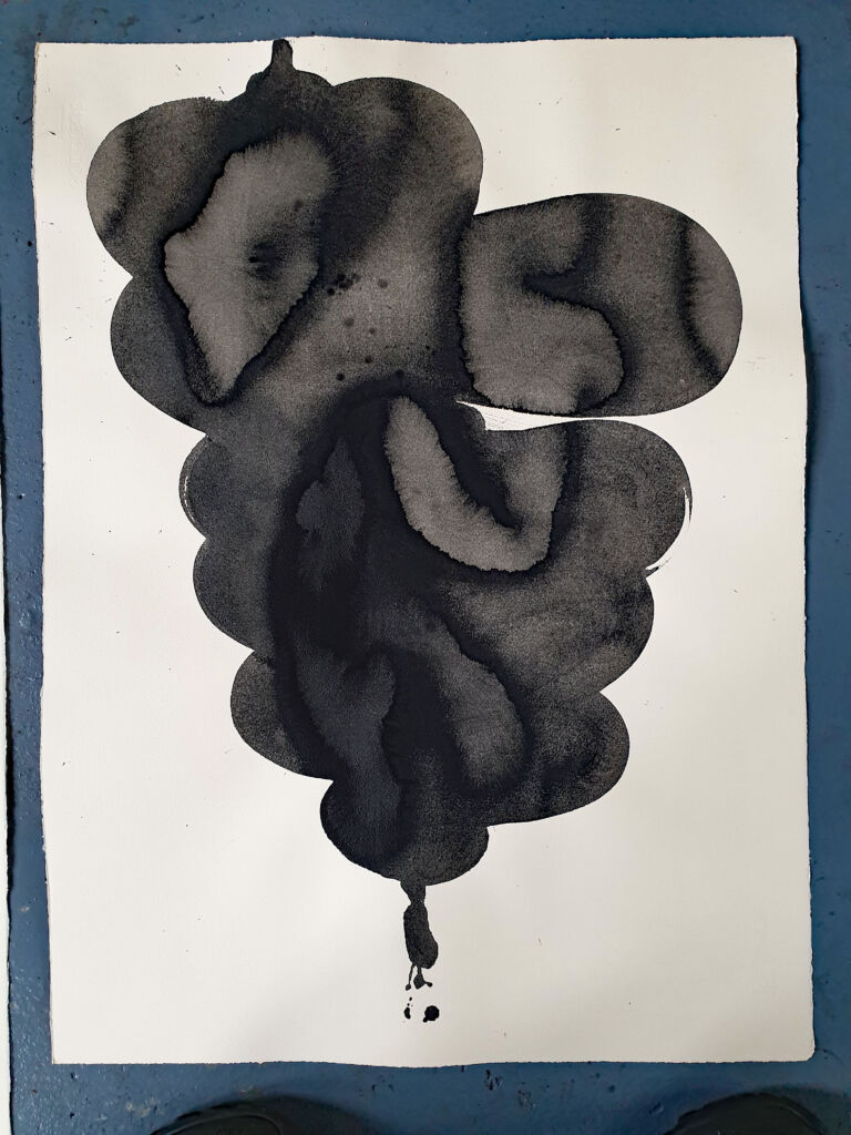 Component. From the 'Components' series of ink drawings on 300 gsm Somerset paper. 'Components' is part of the 'The Machine' series project.