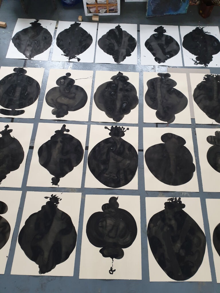 Component. From the 'Components' series of ink drawings on 300 gsm Somerset paper. 'Components' is part of the 'The Machine' series project.