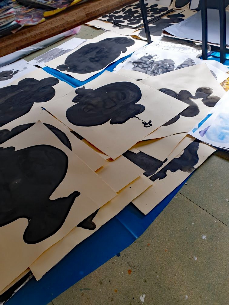 Component. From the 'Components' series of ink drawings on 300 gsm Somerset paper. 'Components' is part of the 'The Machine' series project.