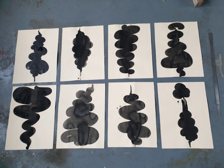 Component. From the 'Components' series of ink drawings on 300 gsm Somerset paper. 'Components' is part of the 'The Machine' series project.