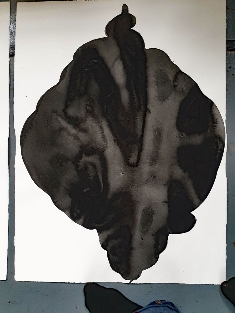 Component. From the 'Components' series of ink drawings on 300 gsm Somerset paper. 'Components' is part of the 'The Machine' series project.