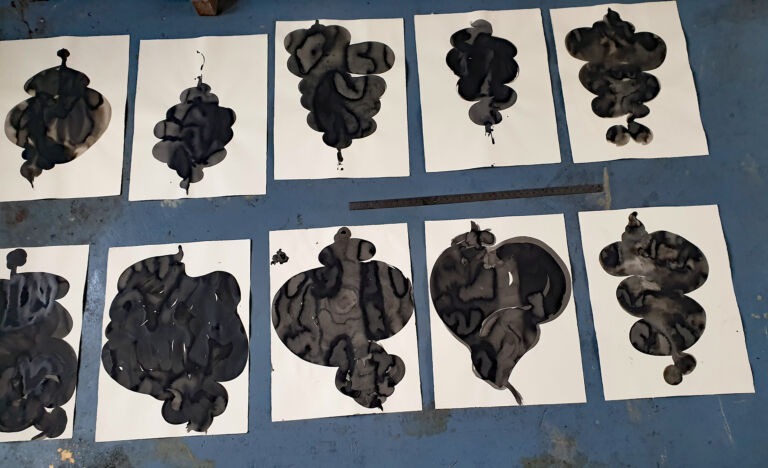 Component. From the 'Components' series of ink drawings on 300 gsm Somerset paper. 'Components' is part of the 'The Machine' series project.