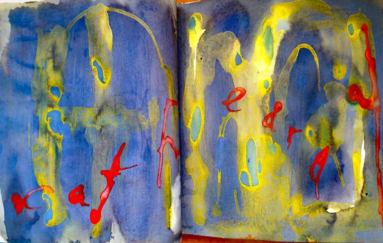 Books of ink drawings, 2018 to 2022. For the project, Hidden Kingdoms Shifting Worlds.