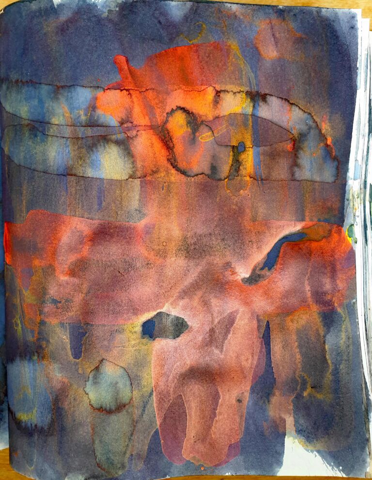 Books of ink drawings, 2018 to 2022. For the project, Hidden Kingdoms Shifting Worlds.