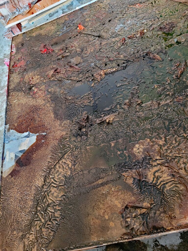 Summer paintings 2026: July. Mixed media on canvas.