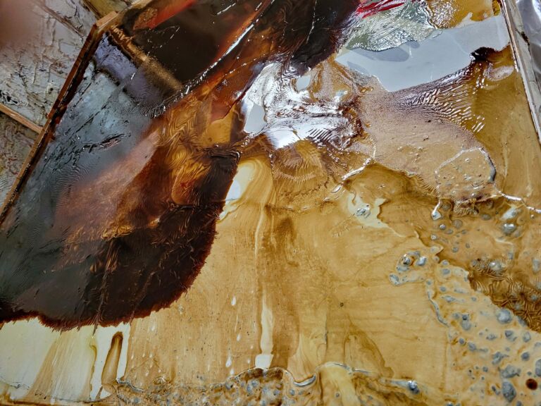 Summer paintings 2026: July. Mixed media on canvas.