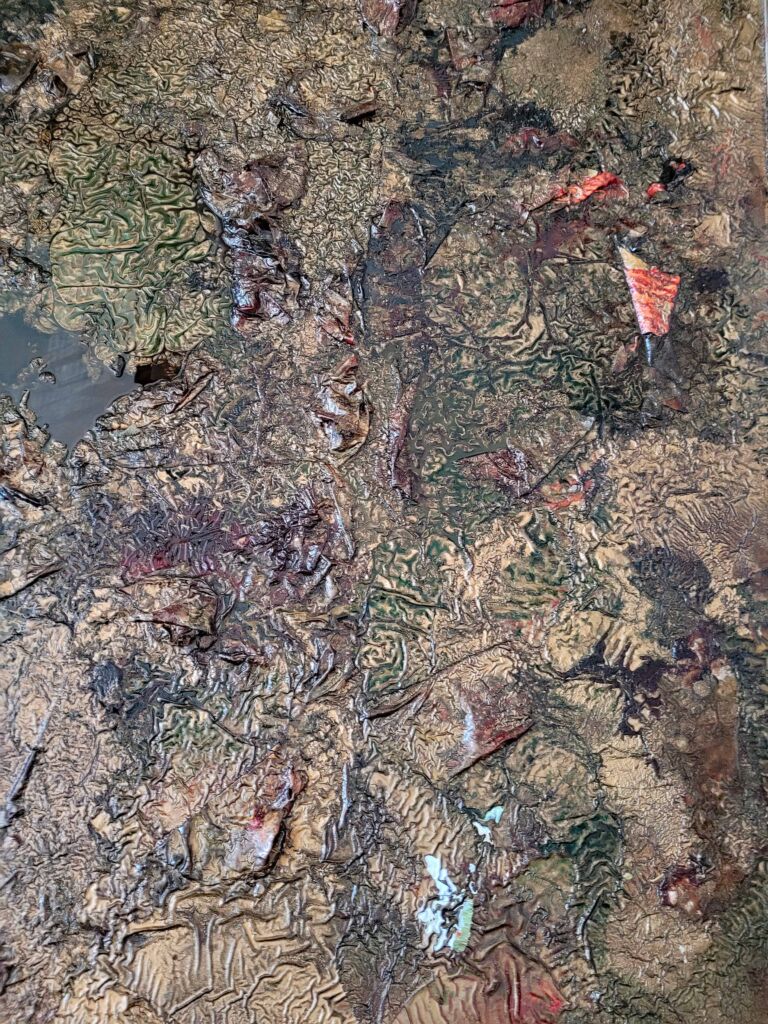 Summer paintings 2026: July. Mixed media on canvas.