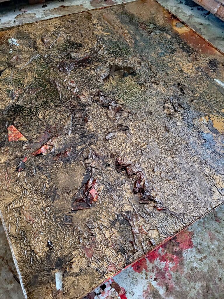 Summer paintings 2026: July. Mixed media on canvas.