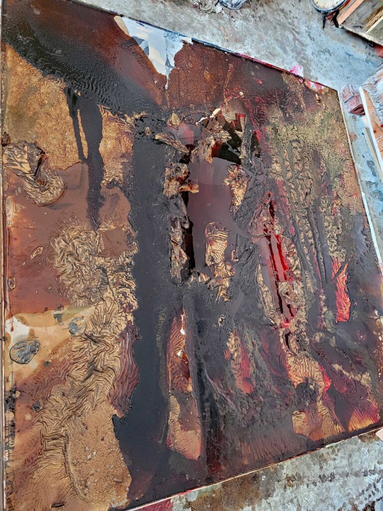 Summer paintings 2026: June. Mixed media on canvas.