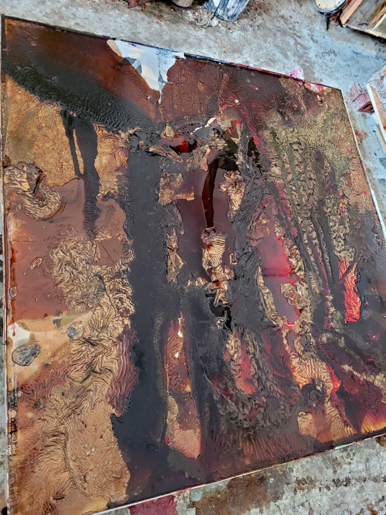 Summer paintings 2026: June. Mixed media on canvas.