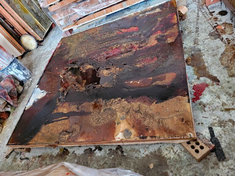 Summer paintings 2026: June. Mixed media on canvas.