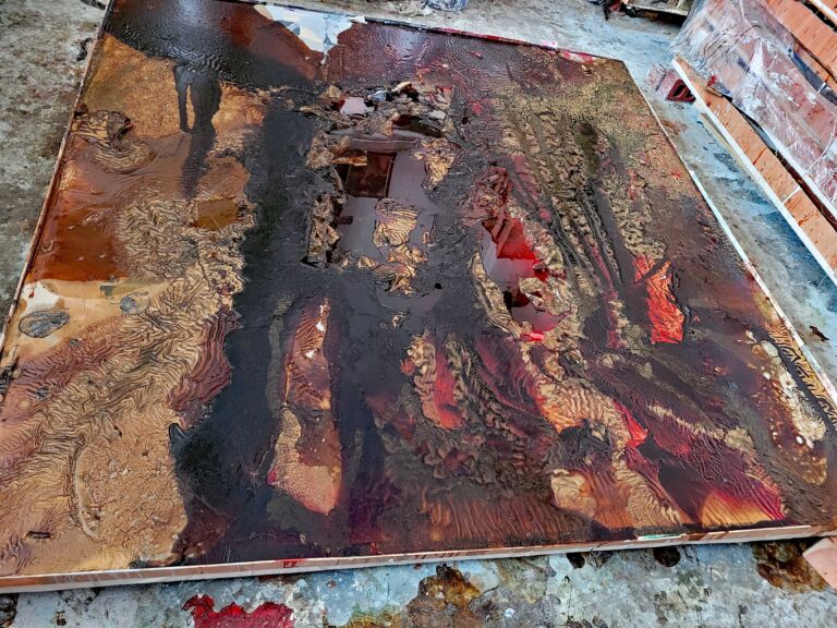 Summer paintings 2026: June. Mixed media on canvas.