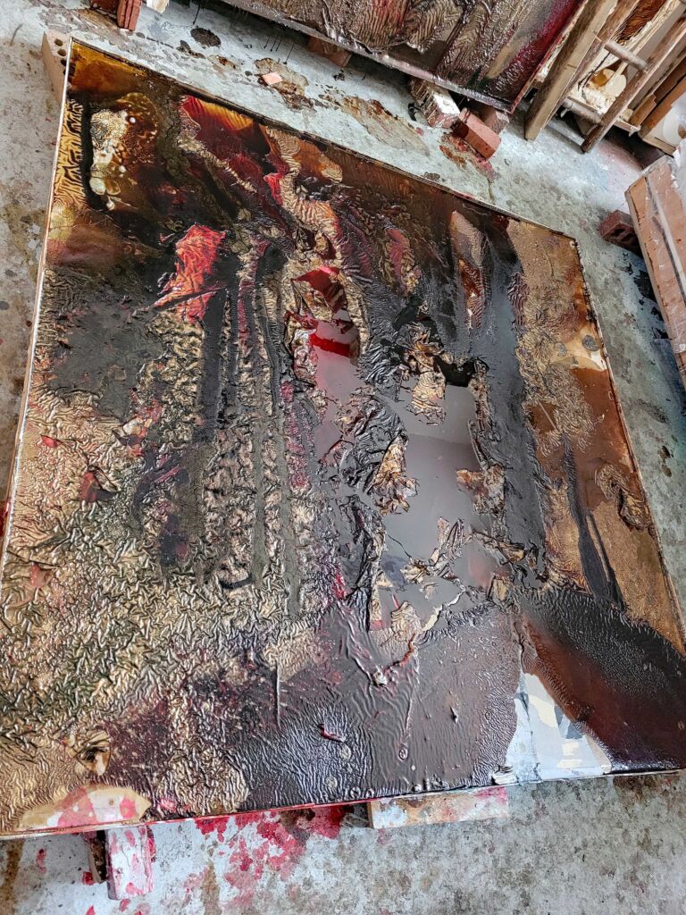 Summer paintings 2026: June. Mixed media on canvas. Summer paintings 2026: June. Mixed media on canvas.