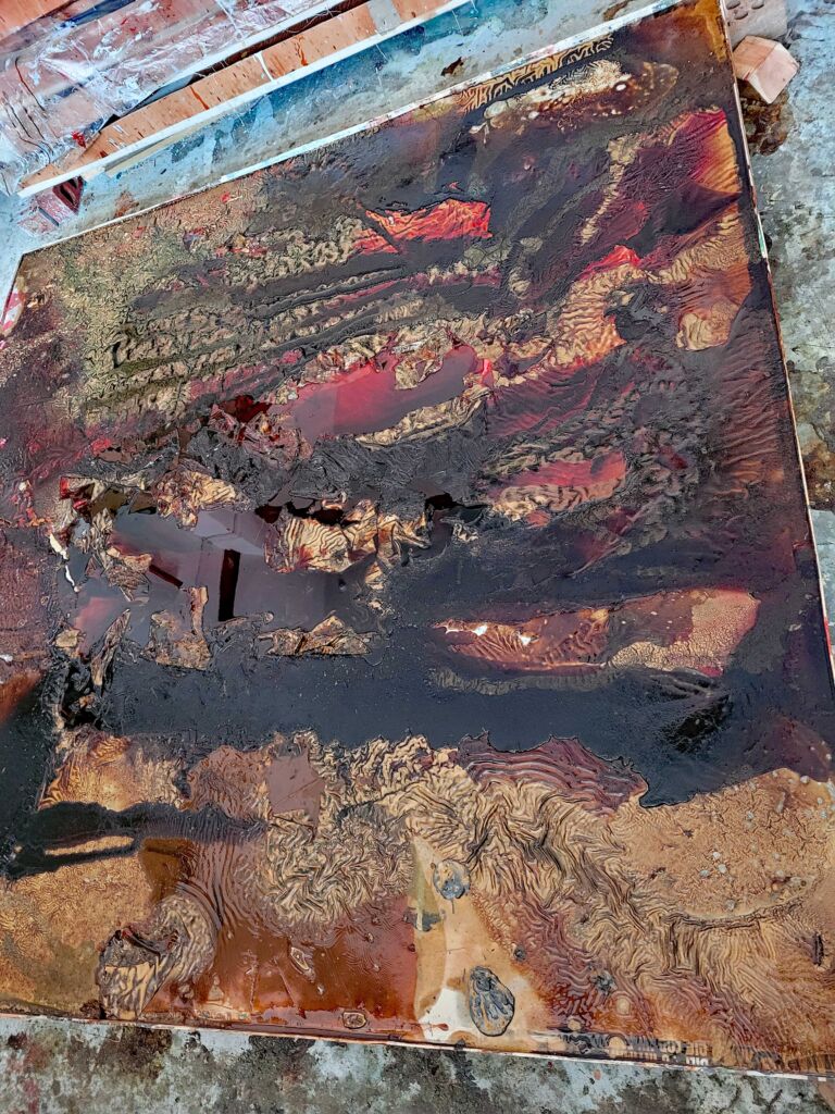 Summer paintings 2026: June. Mixed media on canvas.