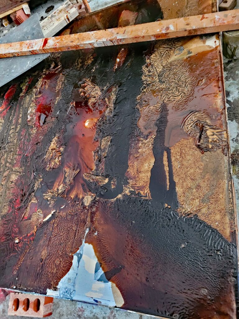 Summer paintings 2026: June. Mixed media on canvas.