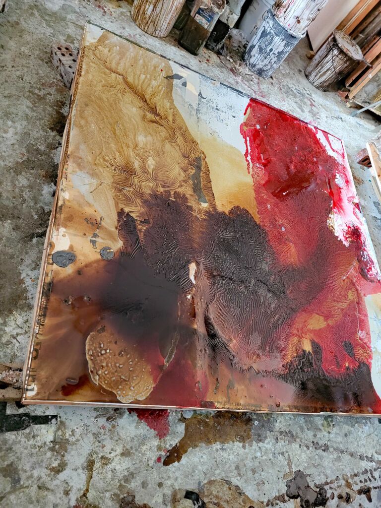 Summer paintings 2026: July. Mixed media on canvas. Summer paintings 2026: July. Mixed media on canvas.