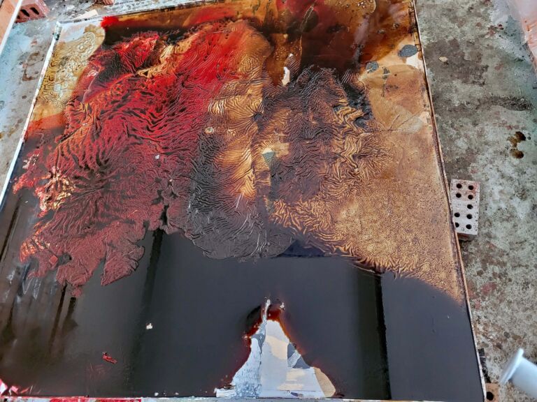 Summer paintings 2026: July. Mixed media on canvas.