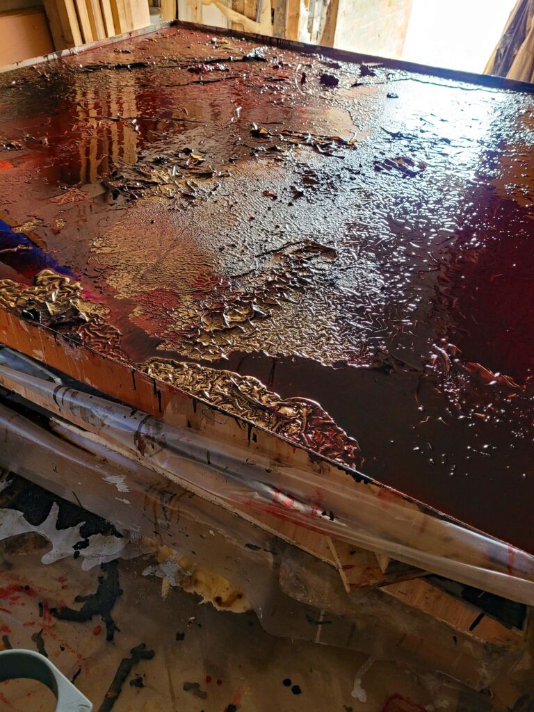 Summer paintings 2026: July. Mixed media on canvas. Summer paintings 2026: July. Mixed media on canvas.