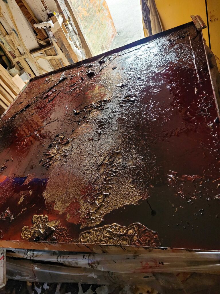 Summer paintings 2026: July. Mixed media on canvas. Summer paintings 2026: July. Mixed media on canvas.