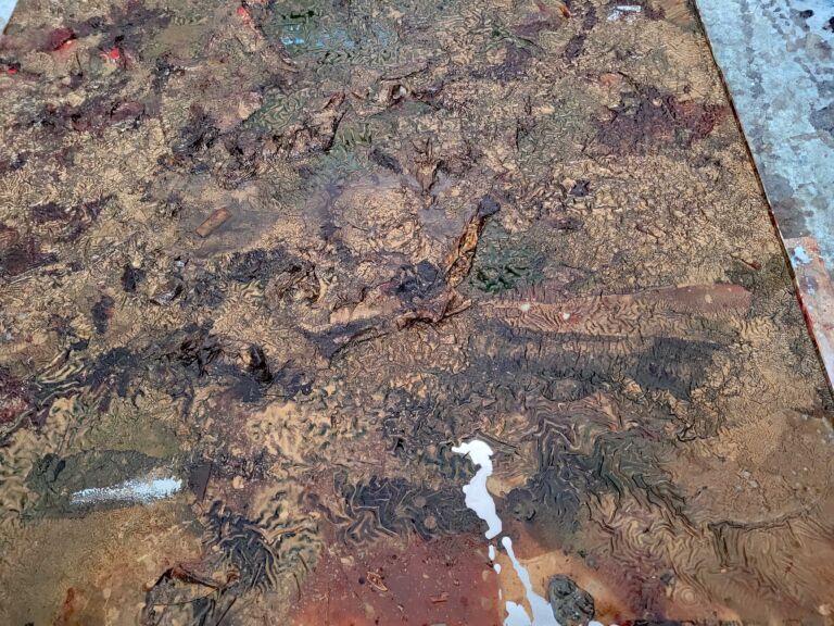 Summer paintings 2026: July. Mixed media on canvas. Summer paintings 2026: July. Mixed media on canvas.