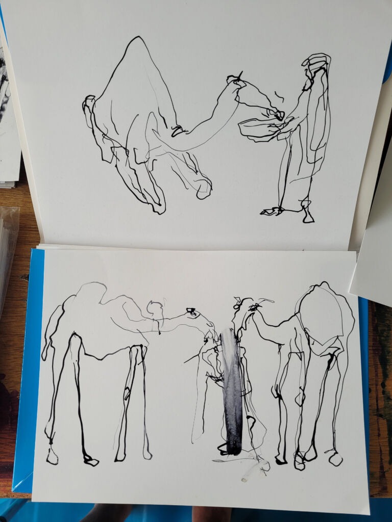 Into the Sun: a series of ink drawings on 300 gsm paper Into the Sun: a series of ink drawings on 300 gsm paper