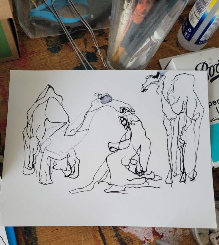 Into the Sun: a series of ink drawings on 300 gsm paper Into the Sun: a series of ink drawings on 300 gsm paper