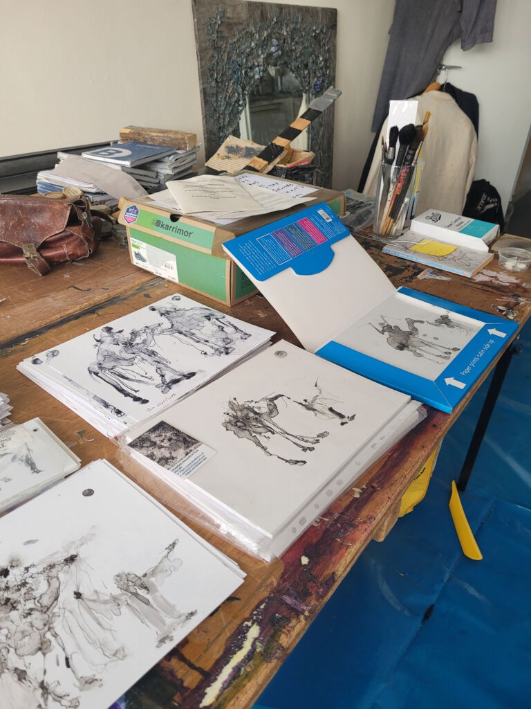 Into the Sun: a series of ink drawings on 300 gsm paper Into the Sun: a series of ink drawings on 300 gsm paper