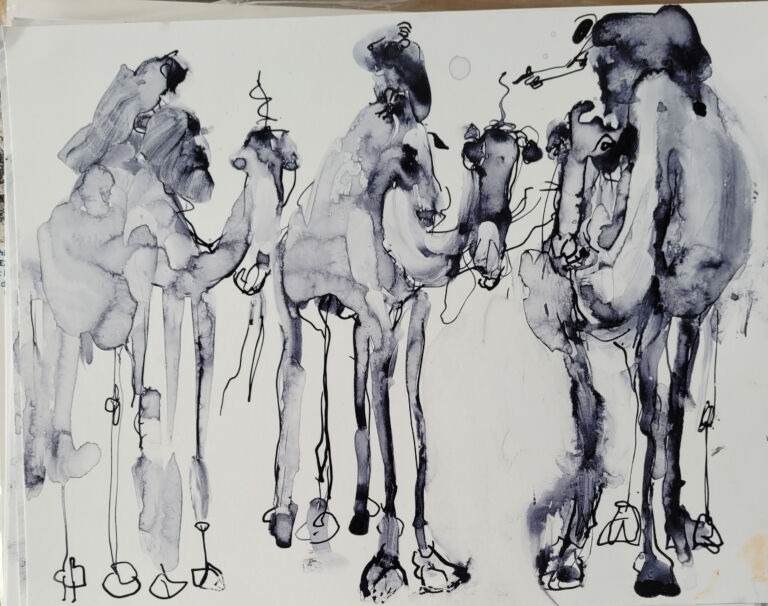 Into the Sun: a series of ink drawings on 300 gsm paper Into the Sun: a series of ink drawings on 300 gsm paper