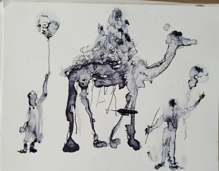 Into the Sun: a series of ink drawings on 300 gsm paper Into the Sun: a series of ink drawings on 300 gsm paper