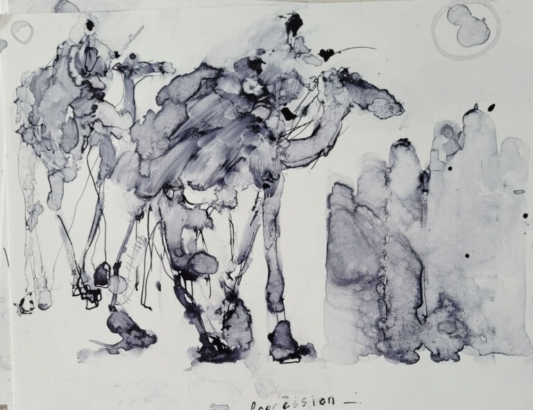 Into the Sun: a series of ink drawings on 300 gsm paper Into the Sun: a series of ink drawings on 300 gsm paper