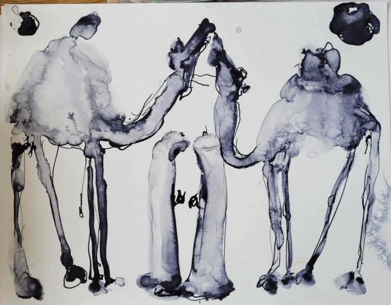 Into the Sun: a series of ink drawings on 300 gsm paper Into the Sun: a series of ink drawings on 300 gsm paper