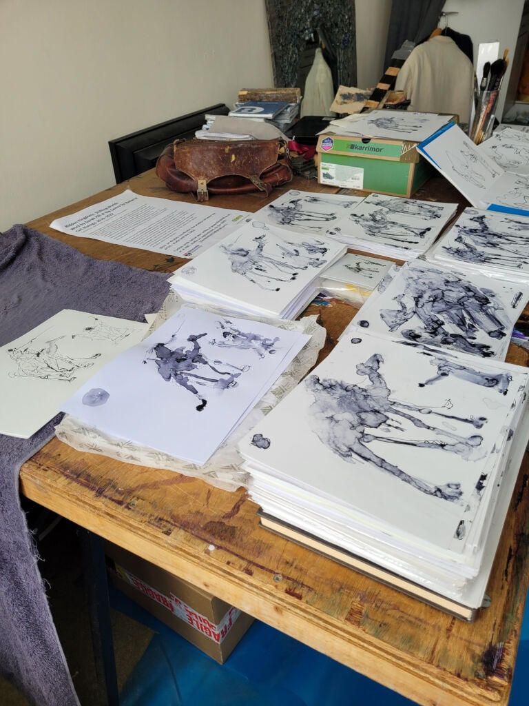 Into the Sun: a series of ink drawings on 300 gsm paper Into the Sun: a series of ink drawings on 300 gsm paper