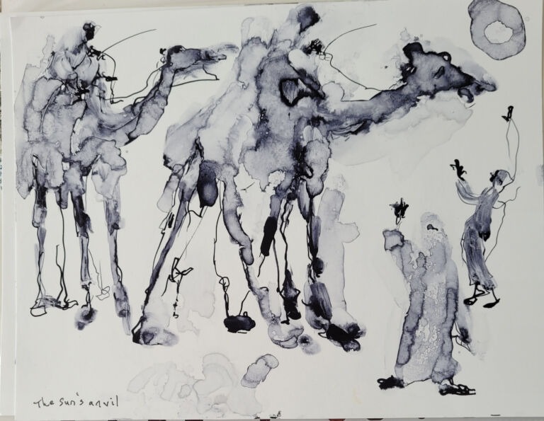 Into the Sun: a series of ink drawings on 300 gsm paper Into the Sun: a series of ink drawings on 300 gsm paper