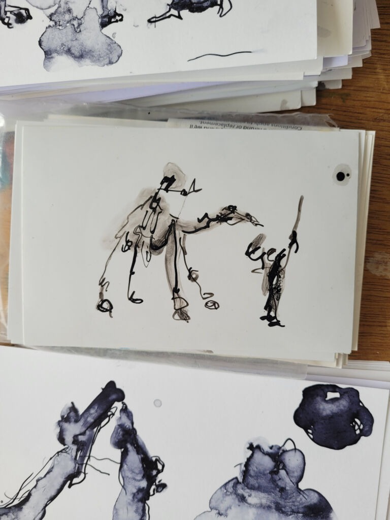 Into the Sun: a series of ink drawings on 300 gsm paper Into the Sun: a series of ink drawings on 300 gsm paper