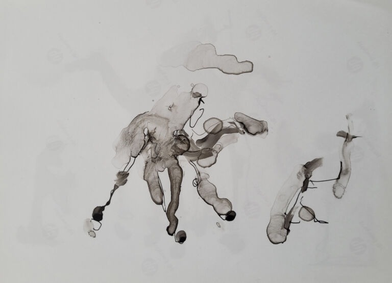 Into the Sun – C.10. Pen and finger ink washes on 300 gsm high-resolution paper. Into the Sun – C.10. Pen and finger ink washes on 300 gsm high-resolution paper.