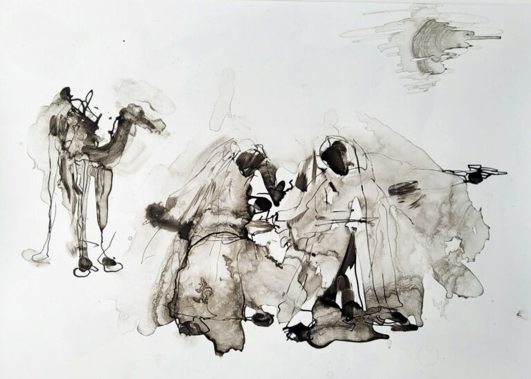 Into the Sun – C.10. Pen and finger ink washes on 300 gsm high-resolution paper. Into the Sun – C.10. Pen and finger ink washes on 300 gsm high-resolution paper.